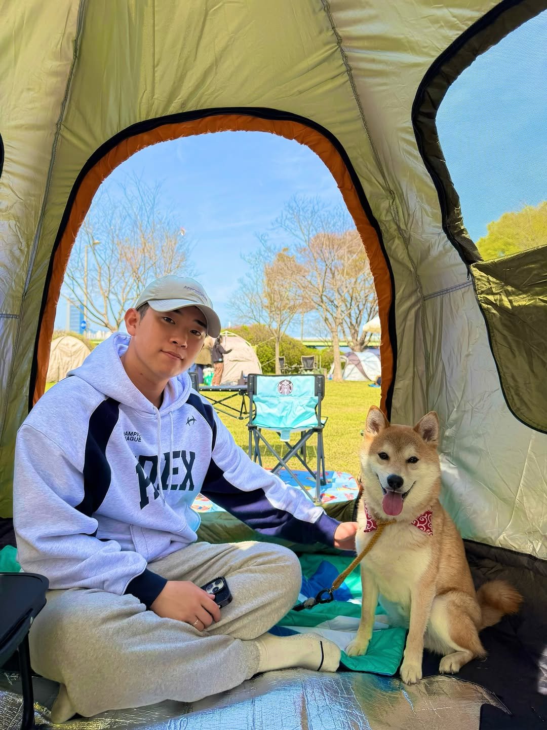 Photo by TATSUKI on April 11, 2026. May be an image of campsite, collie and text.