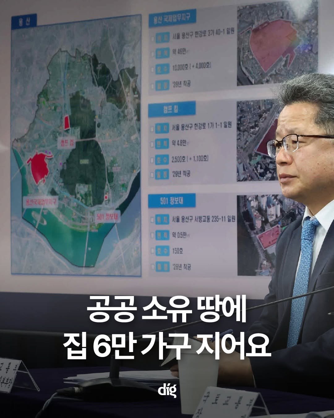 Photo by 디그(dig) on January 29, 2026. May be an image of map, newsroom and text that says '서울용전구합강로3기40-1일원 000 ・国国 46면 100109|+4,000호) 4,000호 28년착공 ·1320년지공 착공 컴프림 서울 산구 한강로 세울용신구한강로1가1-1일명 1가1-1 일원 익48만 2.500호 호[+1.100회] 2.500호1+1.100회 1.100회 " 29년 ·[29년꼭공 29년착공 직공 501 정보대 용산국감우사구 국리지걸보지 일5의장보지 세울용션구시방고등235-11일원 일원 용산구 서빙고등 235-11 약0.5만- 150호 28년 착공 꼭공 공공 공공소유땅에 소유 땅에 집 6만가구지어요 6만가구 지어요 díg'.
