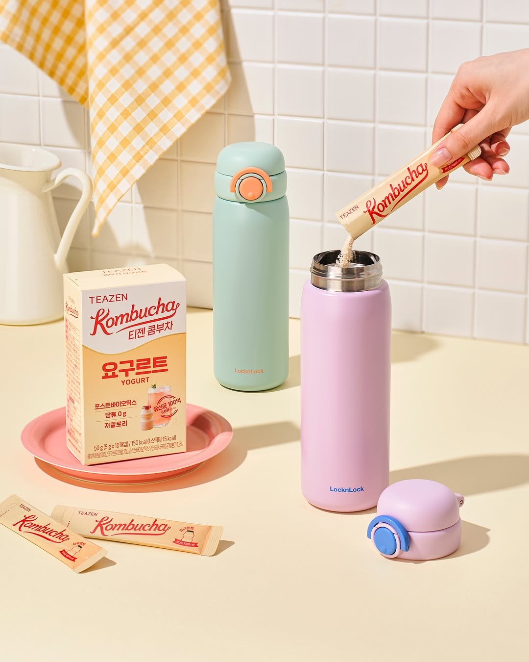 Photo shared by 티젠 공식 인스타그램 on August 25, 2025 tagging @locknlock_korea. May be an image of canister, pencil case, bottle, kitchenware, water bottle, flask and text.