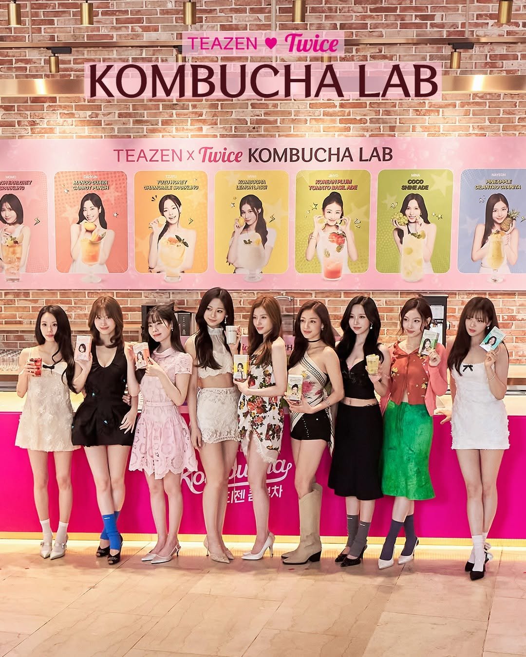 teazenofficial 게시물 이미지: ✨TWICE X TEAZEN KOMBUCHA LAB✨

트와이스와 함께한 특별한...