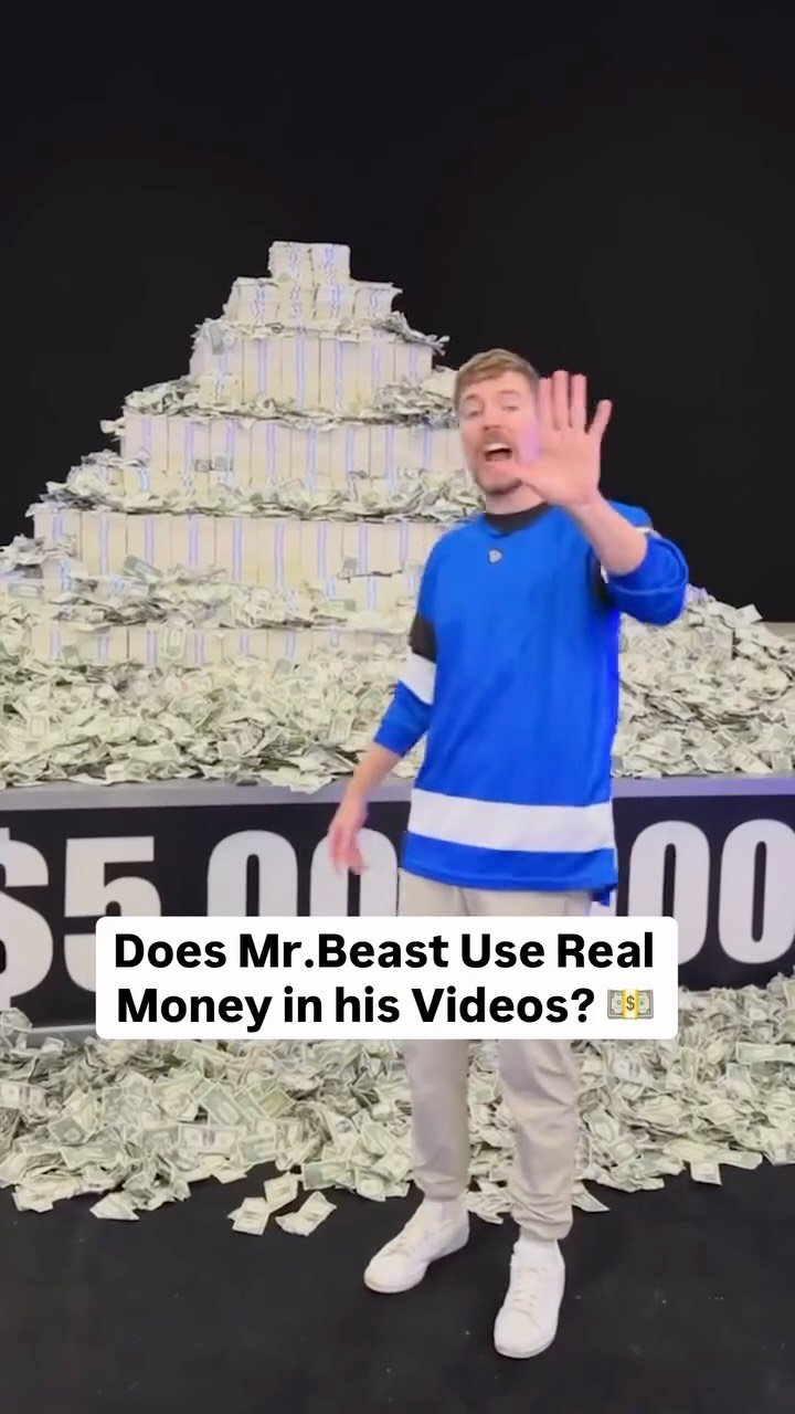 techburner 게시물 이미지: Does Mr. Beast Use Real Money ? 💰 

#mrbeast...