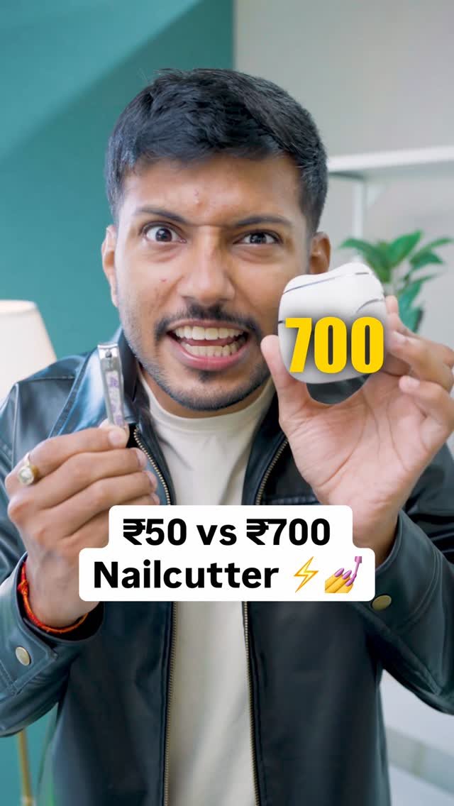 techburner 게시물 이미지: ₹50 vs ₹700 Nailcutter 💅

#reels