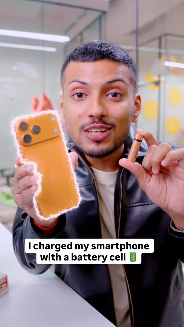 techburner 게시물 이미지: I charged my smartphone with a battery cell...
