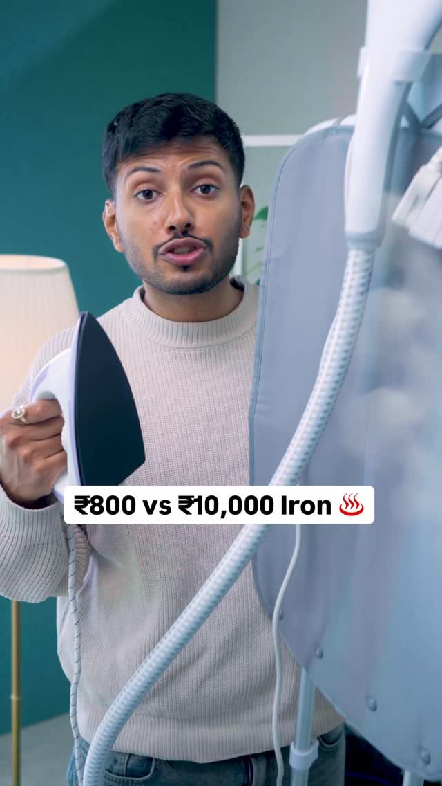 techburner 게시물 이미지: ₹800 vs ₹10,000 Iron ♨️

#iron #steamiron #reels