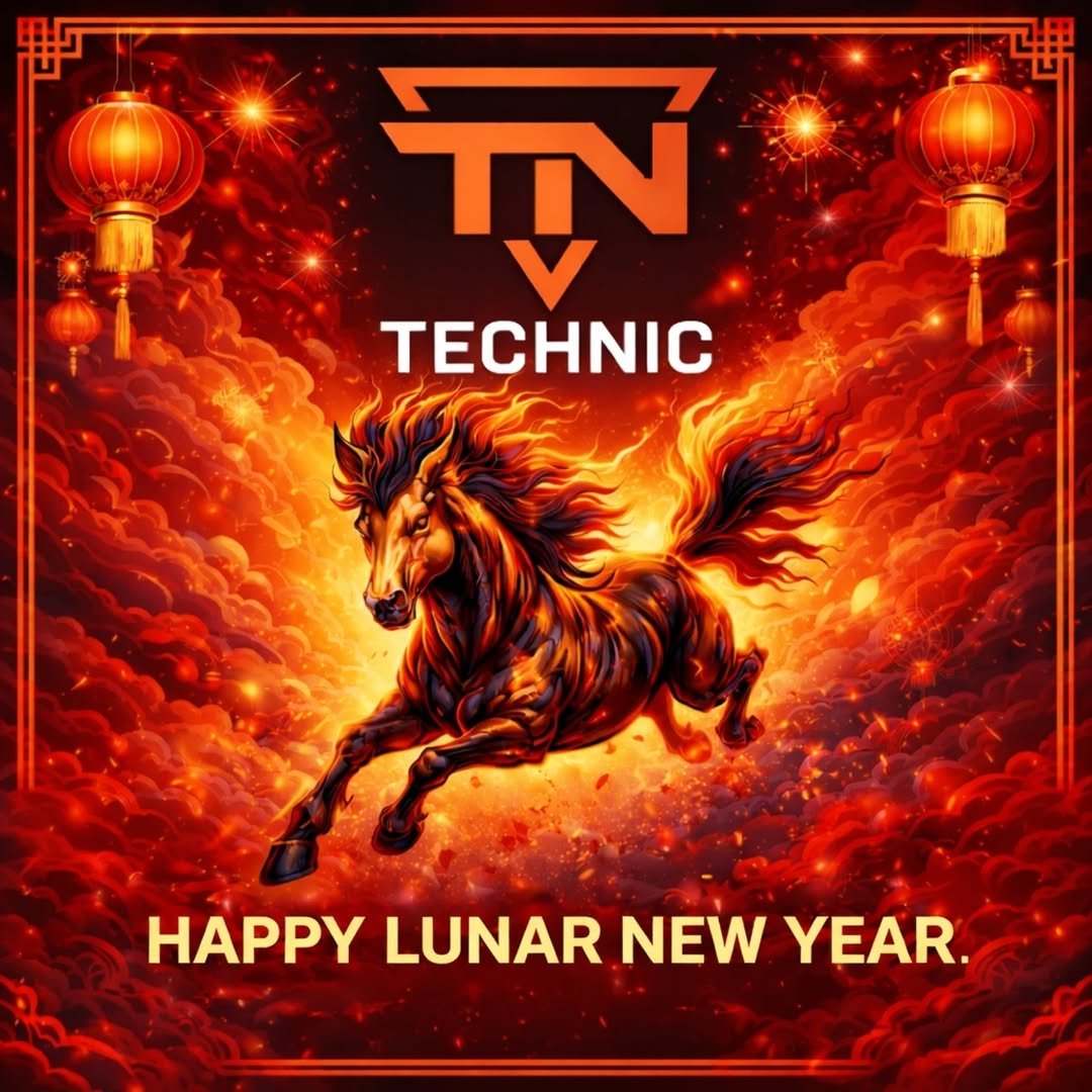 Photo shared by Technic Global on February 16, 2026 tagging @anan_chou, @technic_ilsan, @apextokyo_official, and @906_carwrap. May be an image of text that says 'V TE TECHNIC HAPPY LUNAR NEW YEAR.'.