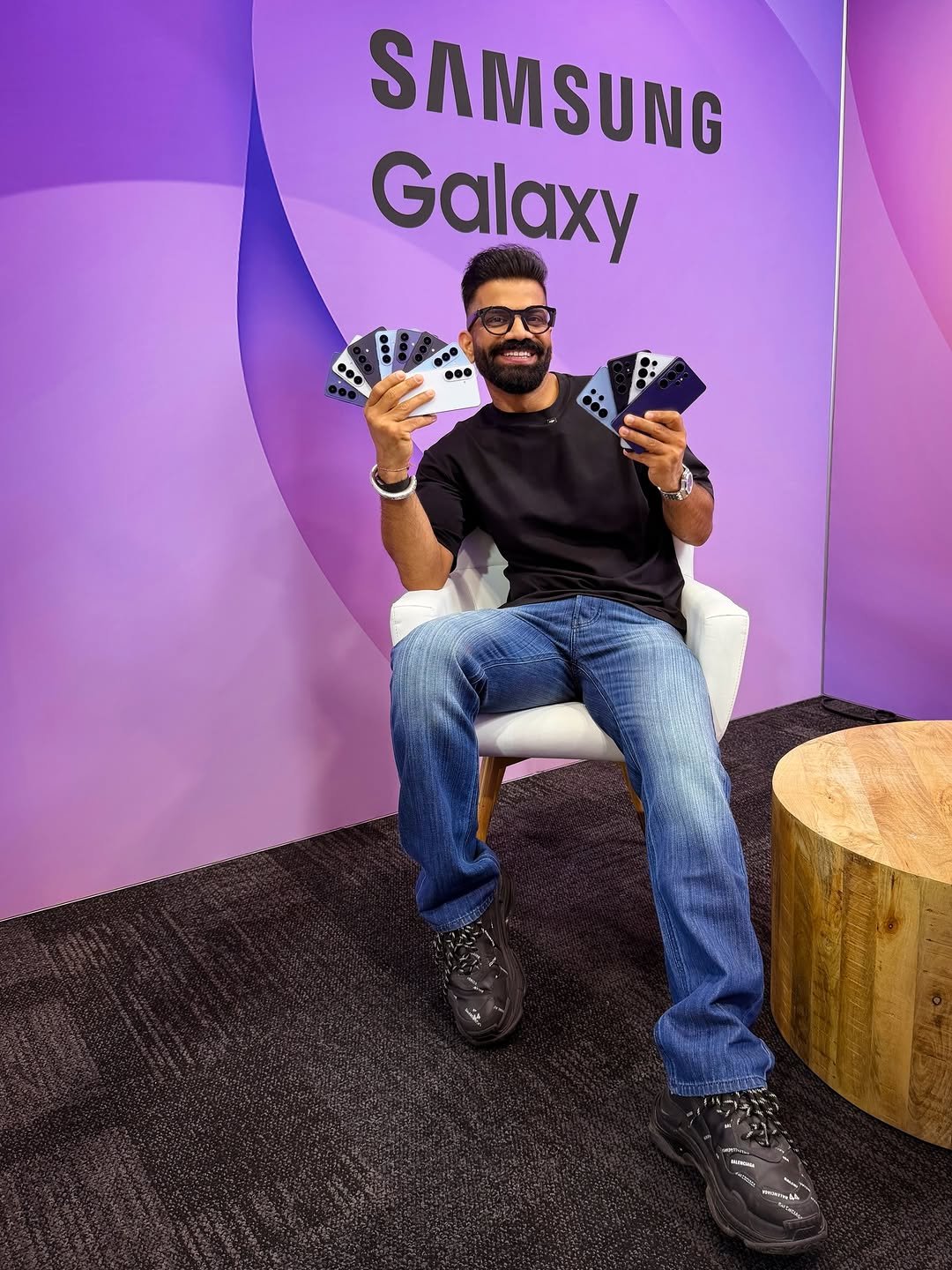 Photo shared by Gaurav Chaudhary on February 25, 2026 tagging @samsungmobile, @samsungwithgalaxy, and @samsungindia. May be an image of ‎phone, screen and ‎text that says '‎SAMSUNG Galaxy ••• ... ل‎'‎‎.