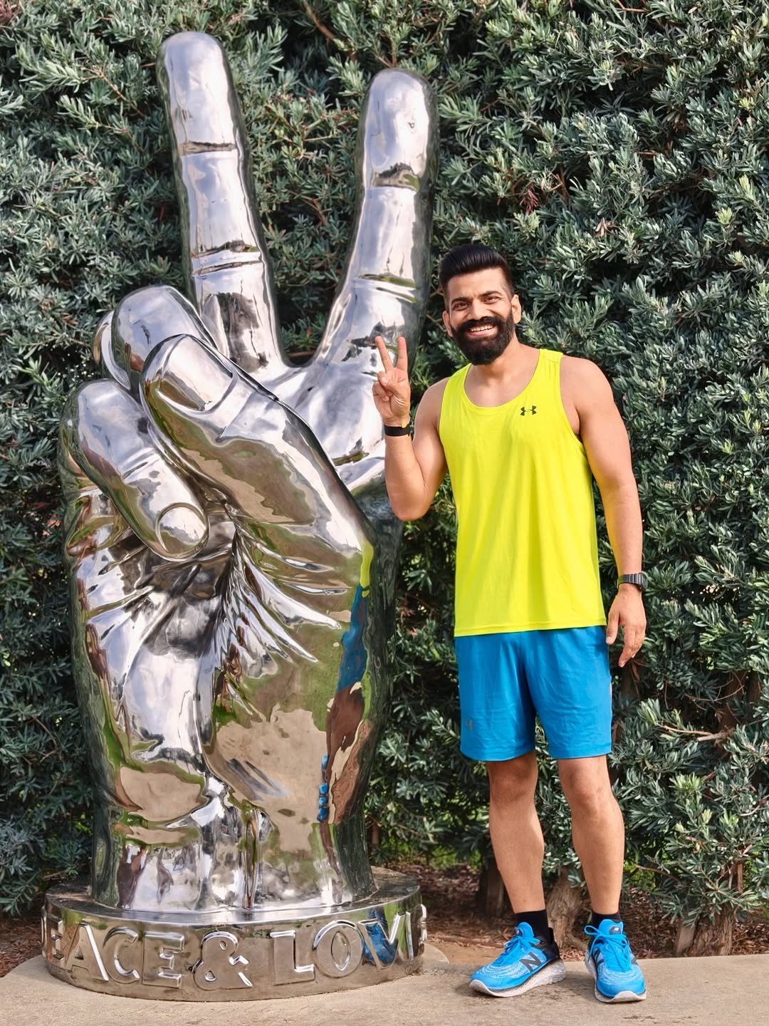 Photo by Gaurav Chaudhary on November 28, 2025. May be an image of one or more people, beard, sweat band and text.