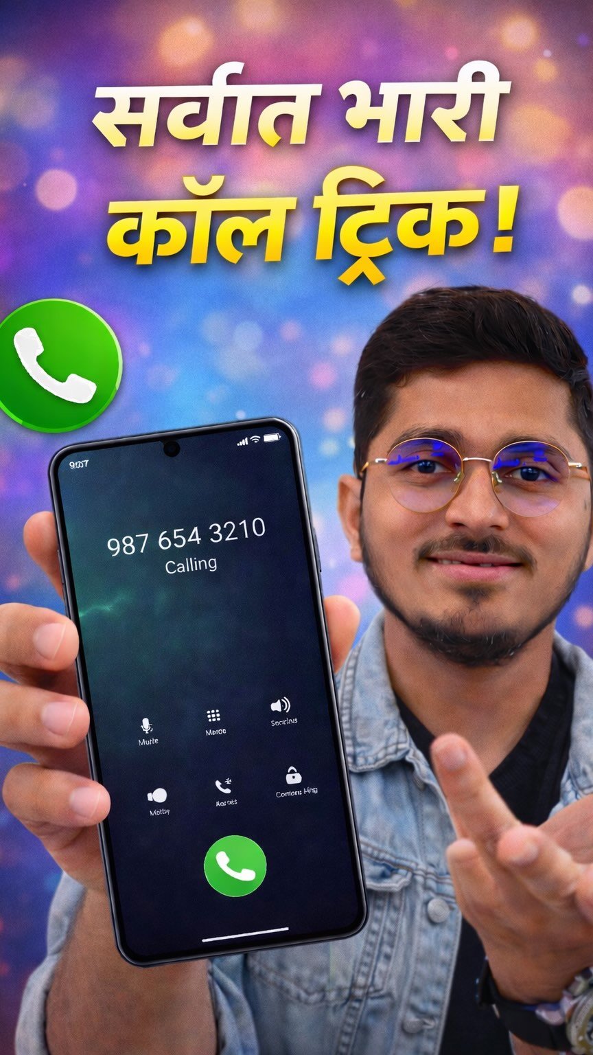 techwithlalit_ 게시물 이미지: Phone वर बोलतांना दुसऱ्याला call busy दाखवा...