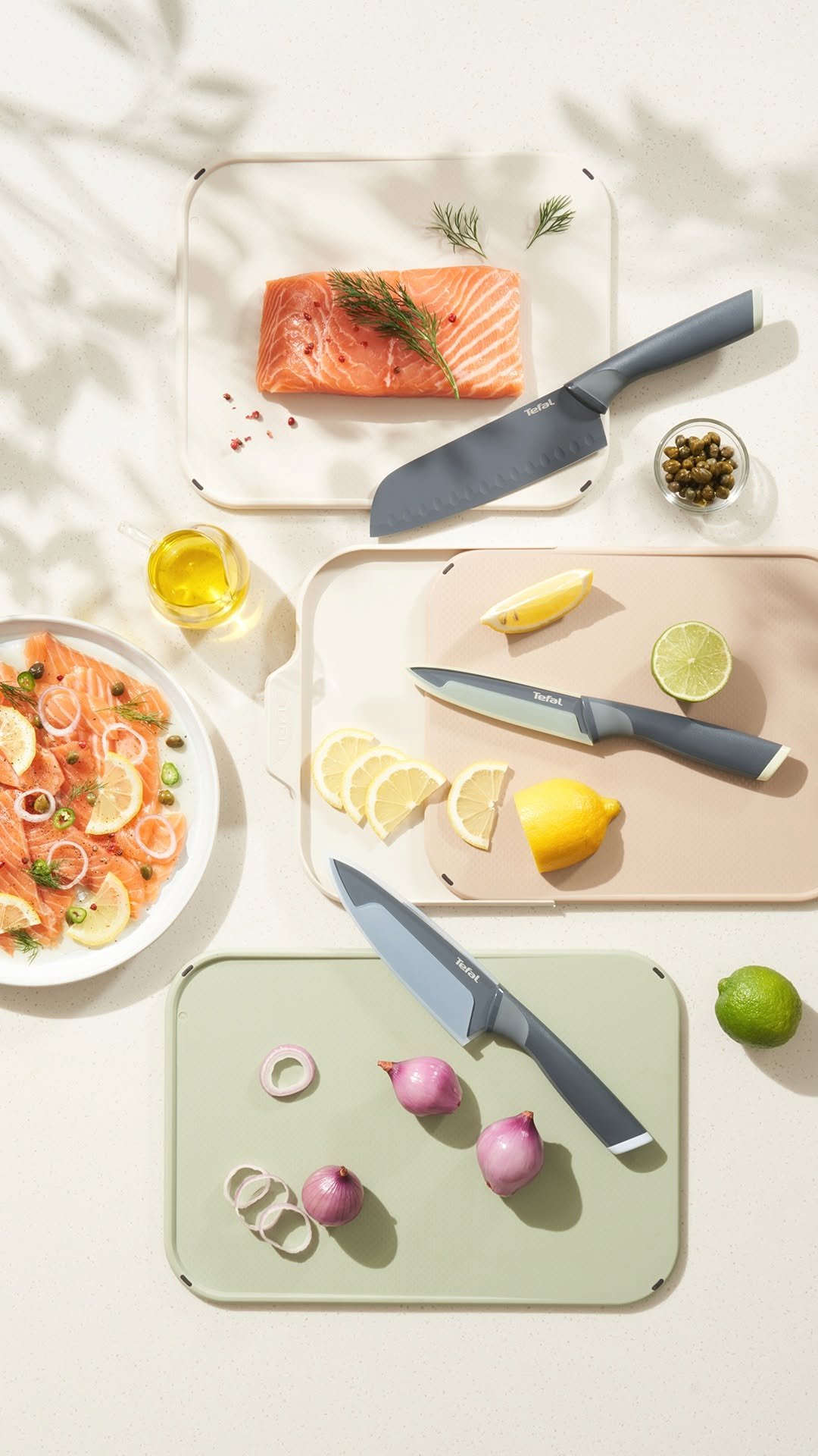 tefal_kr 게시물 이미지: 🍋 입맛 깨우는 한 접시! 
프레시한 연어 카르파초 어때요? 
 
얇게 썬 연어 한...