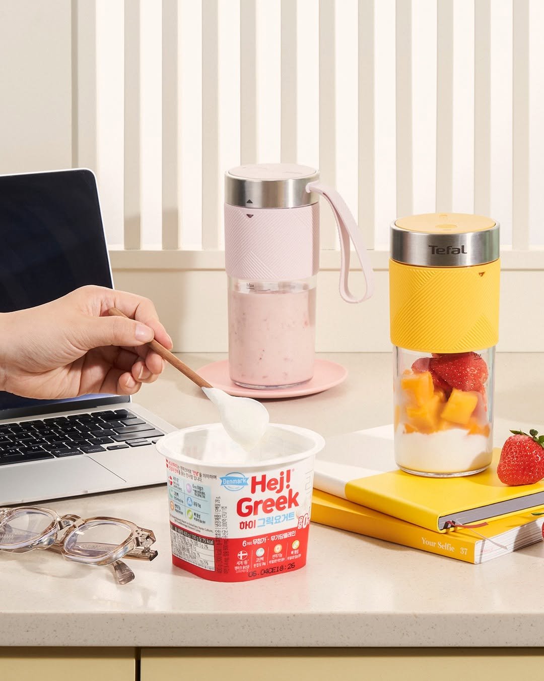 tefal_kr 게시물 이미지: 여름 맞이 스무디, 이 조합 못 참지!🥤 
 
동원 #덴마크...