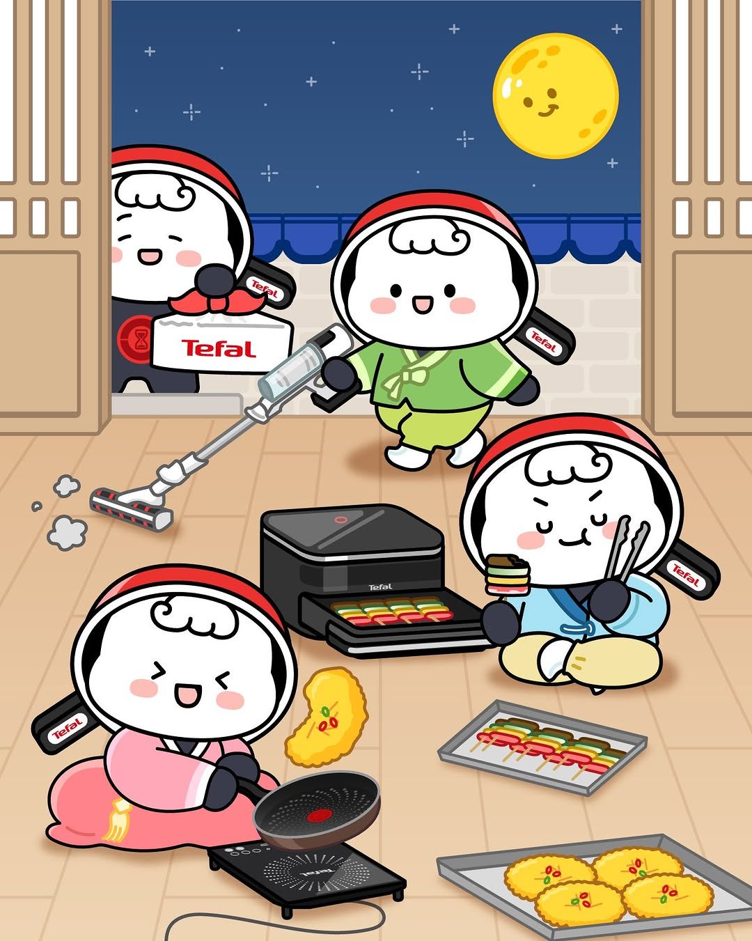 Photo by 테팔 공식 인스타그램 on October 01, 2025. May be a doodle of spatula and text.