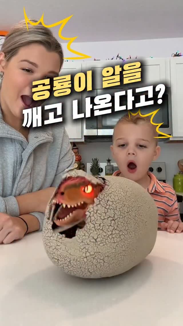 tem.doctor 게시물 이미지: 공룡 좋아하는 아이를 위해 사 온 장난감인데
공룡알에서 서서히 알을 깨고 나오는...
