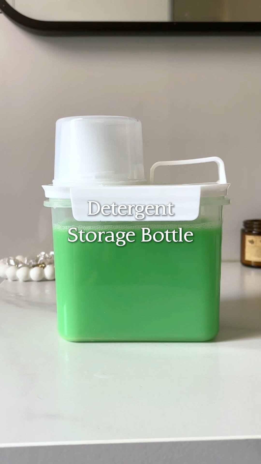 temu 게시물 이미지: Measure and pour detergent neatly with less...