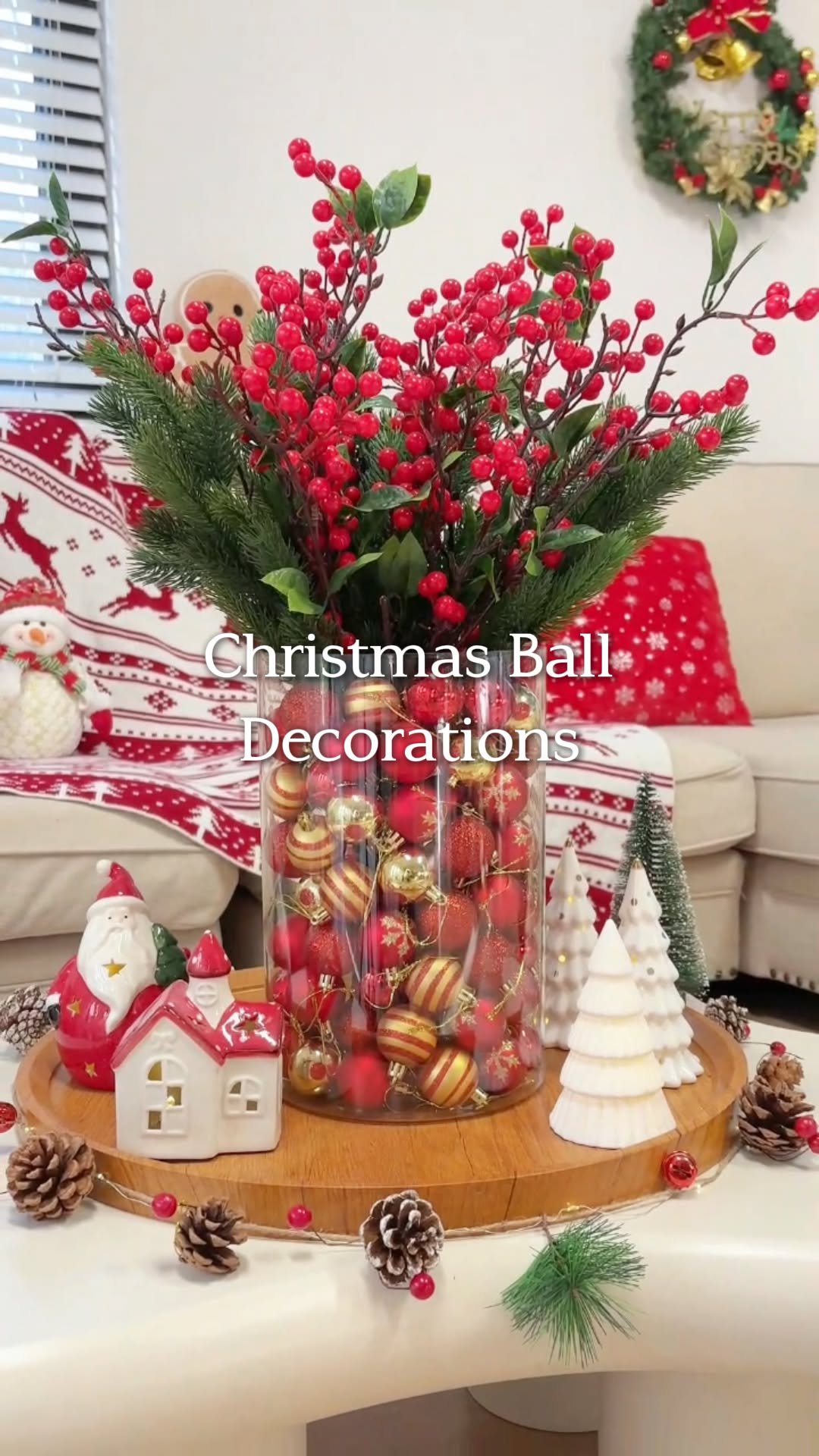 temu 게시물 이미지: A 50-piece ornament box with classic colors to...