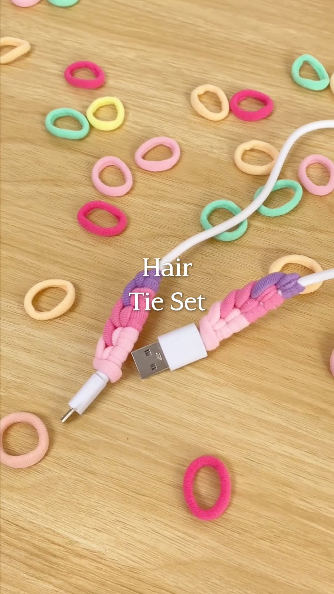 temu 게시물 이미지: Soft stretchy hair ties that hold well and...