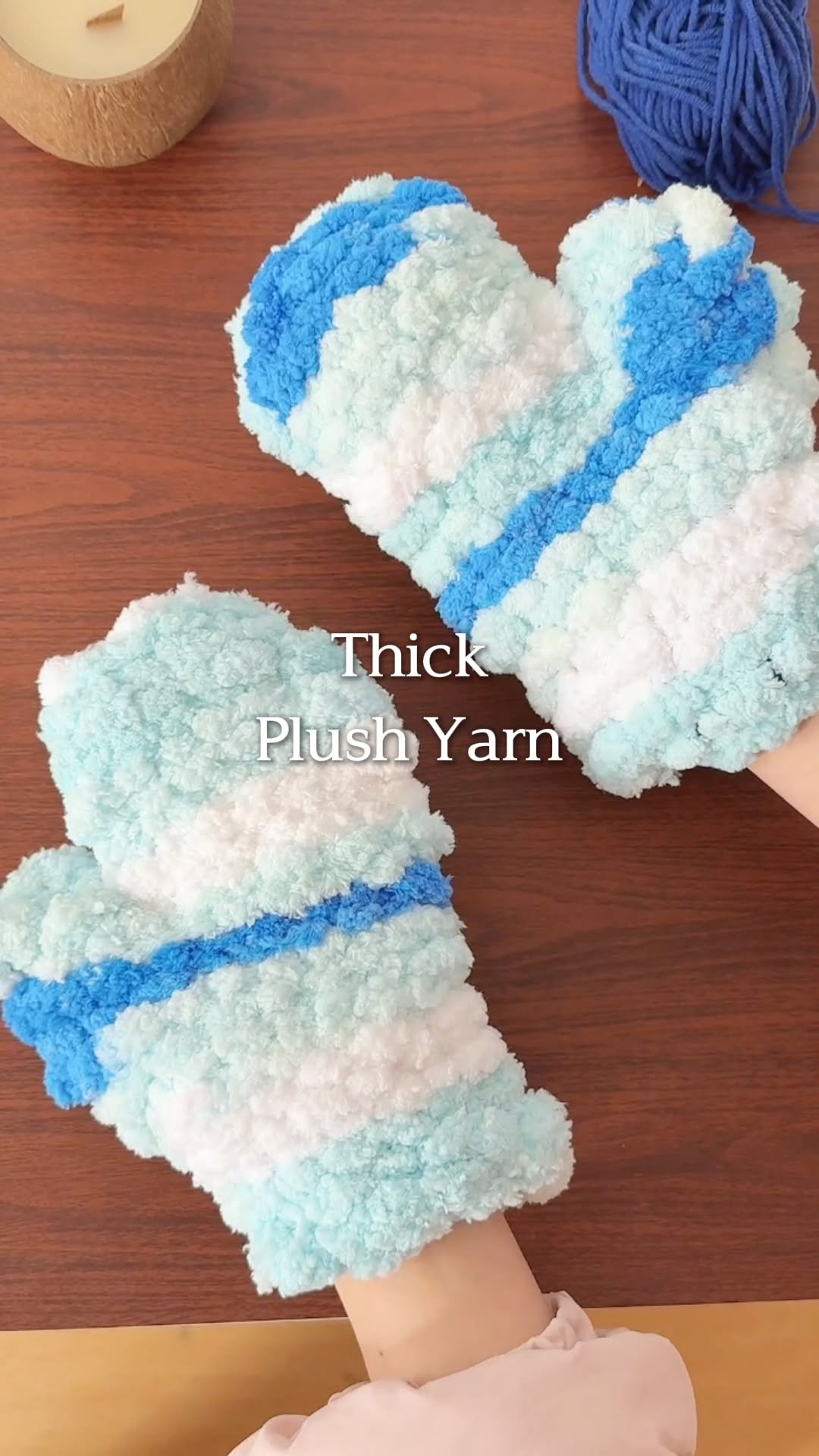 temu 게시물 이미지: Soft, chunky yarn ideal for crochet and...