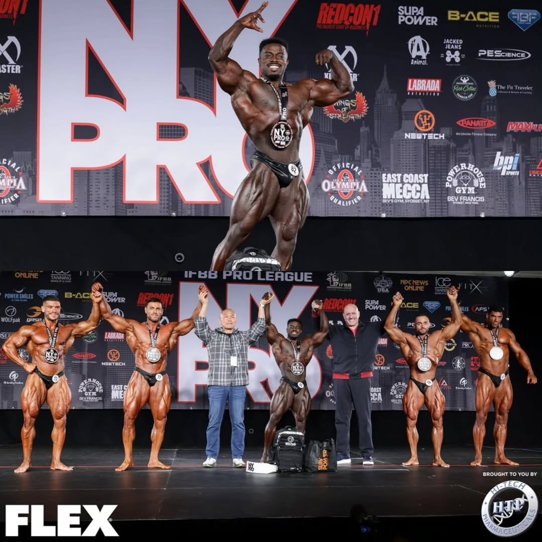 Photo shared by Phil (트포이) 🇰🇷 on May 17, 2025 tagging @flex_magazine, @mrolympiallc, @ruff_diesel, @steveweinberger.bevsgym, @richardnagy_ifbbpro, @josema__beast, @profitnessphotos, @dom.carter87, @new_tech_captain_, and @mck.ifbbpro. May be an image of 8 people, biceps, people bodybuilding and text.
