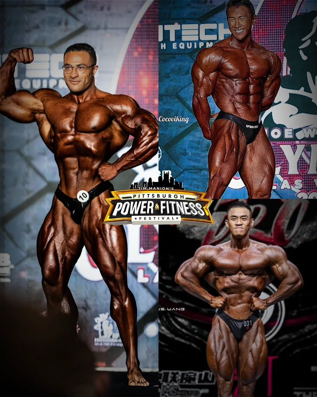 Photo shared by Phil (트포이) 🇰🇷 on February 18, 2026 tagging @mrolympiallc, @branch2015, @onepunchnaz, @jaehun_allright, @new_tech_captain_, and @pittpowerfit. May be an image of one or more people, biceps, people bodybuilding and text that says 'ITECH HEQUIPM H Cocoviking ፍህ 10 10EOW Y JIM_MANION'S ANION'S !blιm POWERFITNESS POWER &FITNESS -PITTSBURGH *FESTIVAL* S WANG Iaate .本/'.