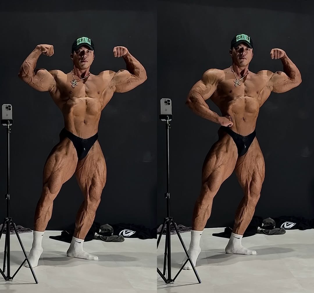 Photo shared by 🇰🇷 𝑰𝑭𝑩𝑩 𝑷𝑹𝑶 연상훈 on April 26, 2026 tagging @hellsik_, @tfe_media, and @massmonster_procoach. May be an image of one or more people, biceps, people bodybuilding and text.
