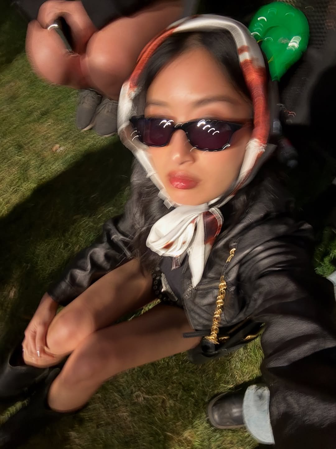 Photo by Thanya Wong on April 13, 2026. May be an image of bandanna, headscarf, glasses, eye patch, beret and text.