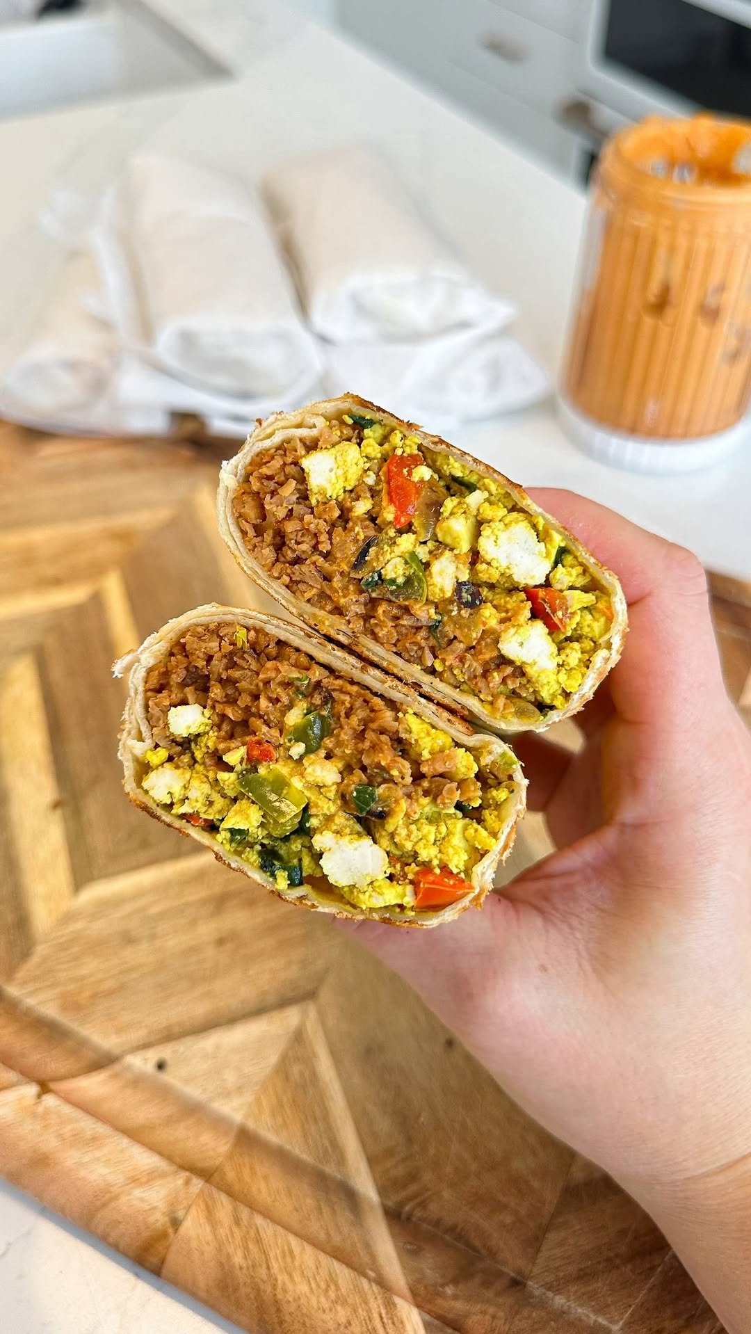that.veganbabe 게시물 이미지: Freezer Breakfast Burritos 🌯 recipe up on my...