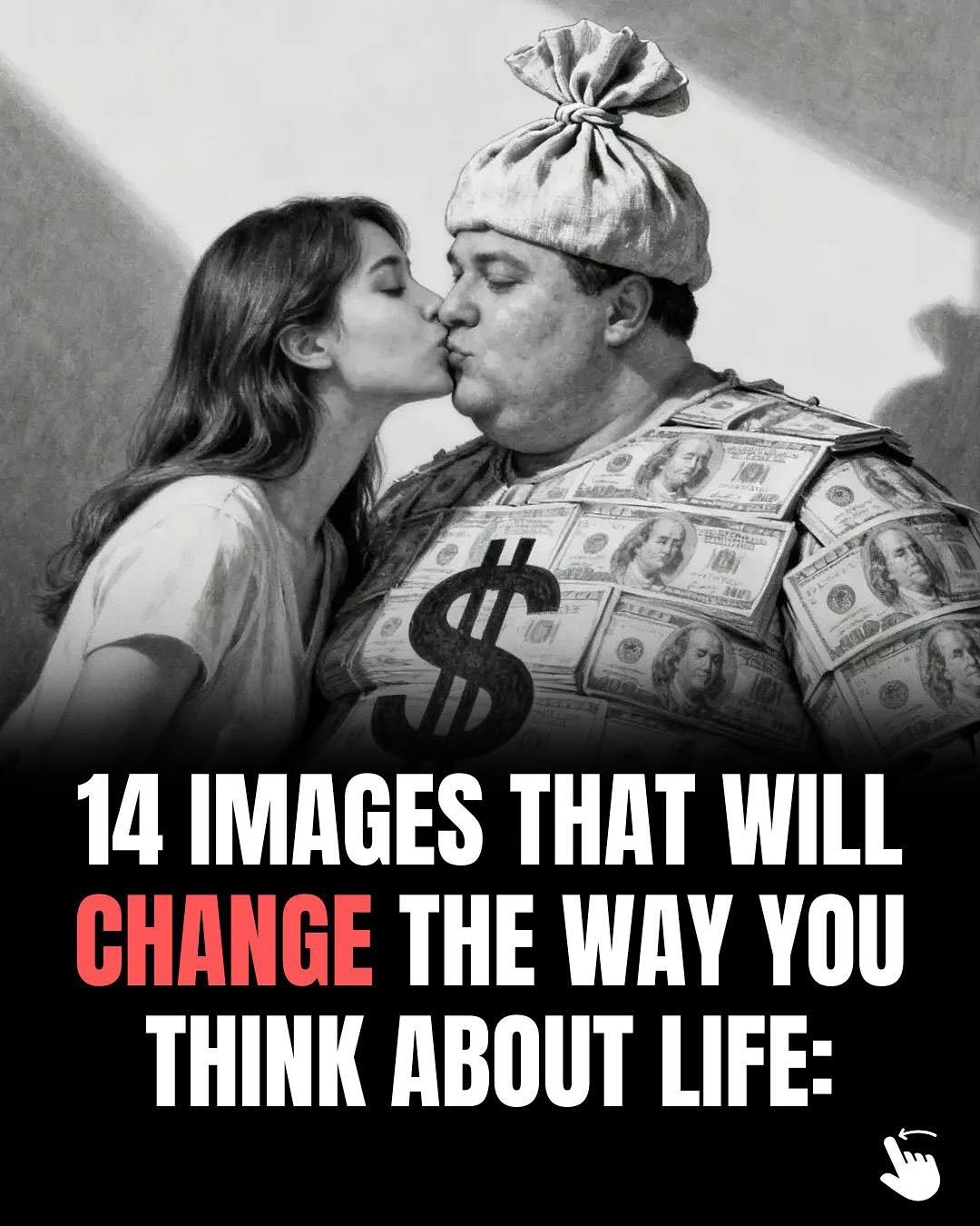 Photo by Positive & Motivating Quotes on December 02, 2025. May be a graphic of one or more people, people kissing, poster, magazine and text that says 'គជាប 20 101 14 IMAGES THAT WILL CHANGE THE WAY YOU THINK ABOUT LIFE:'.