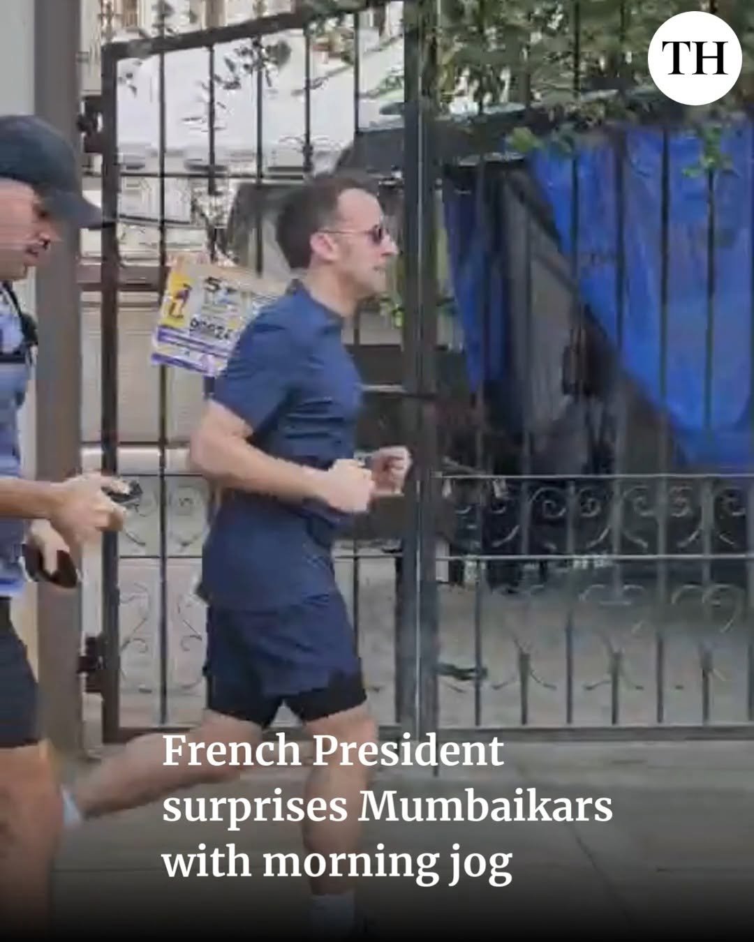 the_hindu 게시물 이미지: President Macron surprises Mumbaikars with a...