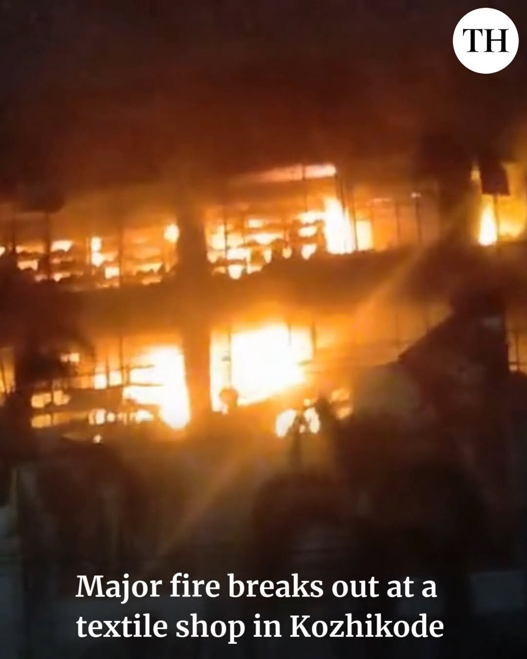the_hindu 게시물 이미지: A major fire broke out at a textile shop in...