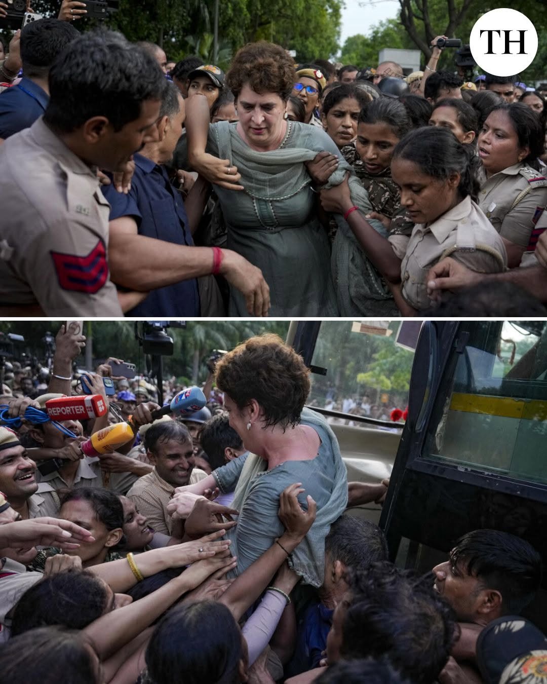 the_hindu 게시물 이미지: Delhi Police on Tuesday forcibly removed and...