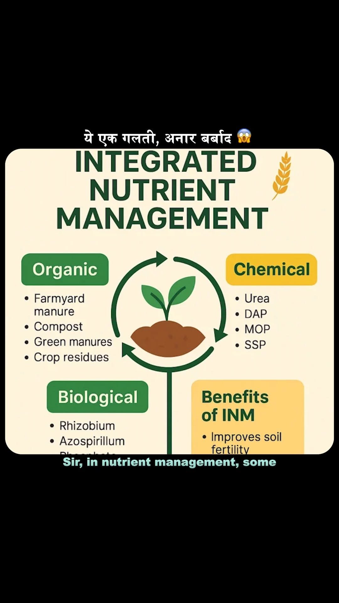 theagritalkshow 게시물 이미지: ये एक गलती खाद में मत करना ❌ वरना फसल को...