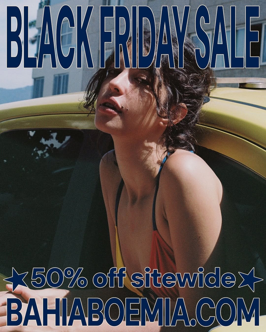 Photo shared by Laberiane Ponton on November 29, 2025 tagging @thammysalcedo. May be an image of text that says 'BLACKERID FRIDAY SALE 50% off sitewide BAHABO BAHIABOEMIA.COM'.