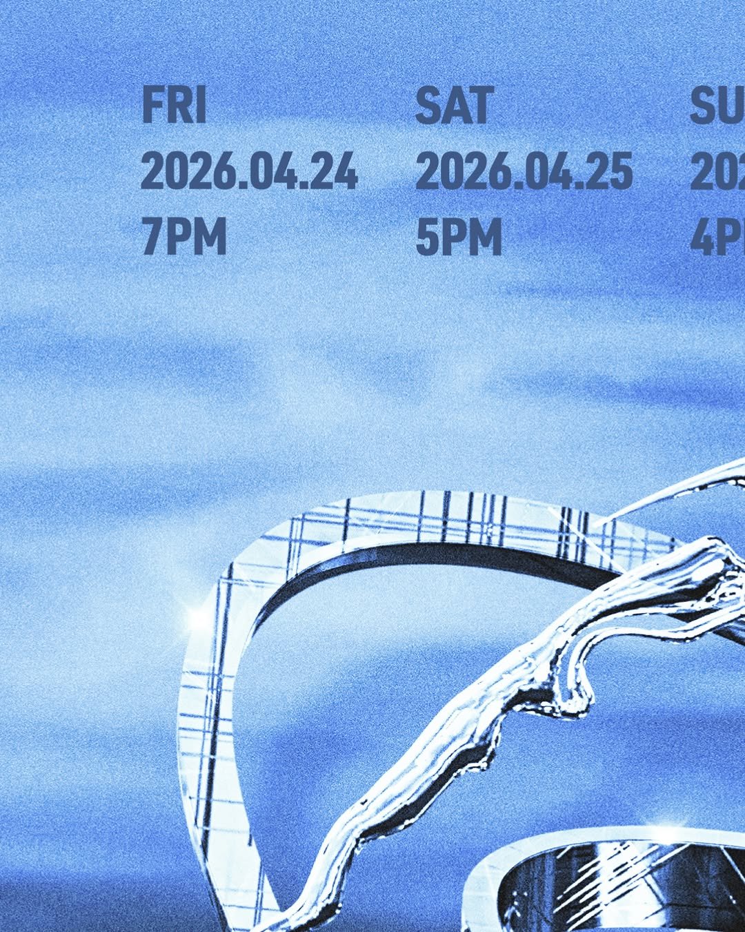 Photo by 더보이즈 (THE BOYZ) on March 12, 2026. May be an image of poster and text that says 'FRI 2026.04.24 2026. 7PM SAT 2026.04.25 5PM SU 20 4P'.