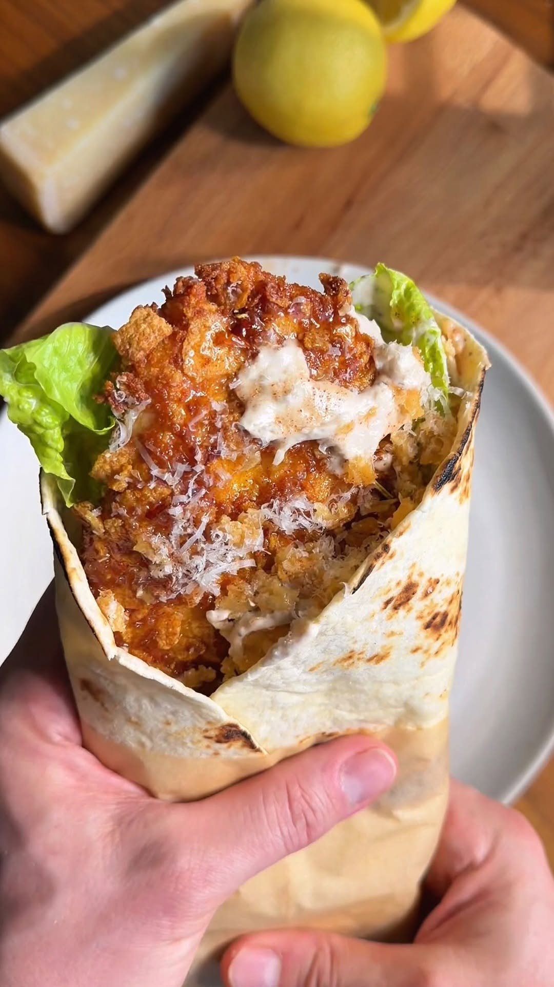 thechefoutwest 게시물 이미지: Hot Honey Cornflake Crusted Chicken Caesar...