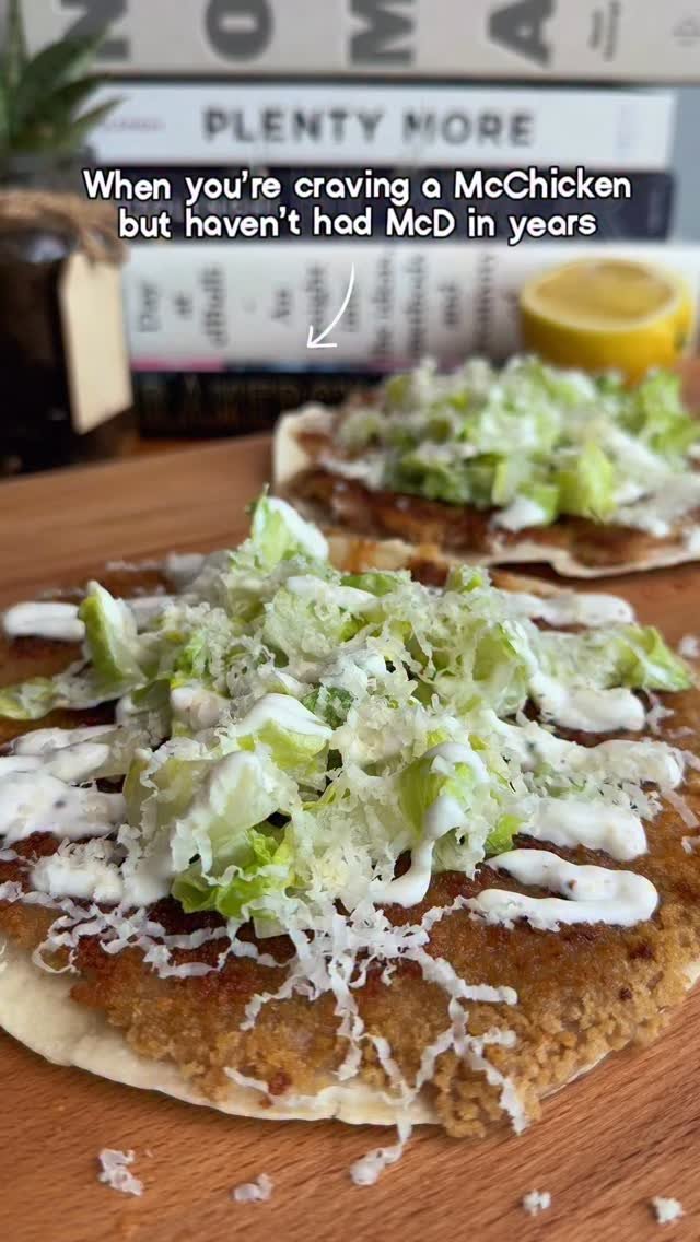 thechefoutwest 게시물 이미지: High protein McChicken smashed tacos...