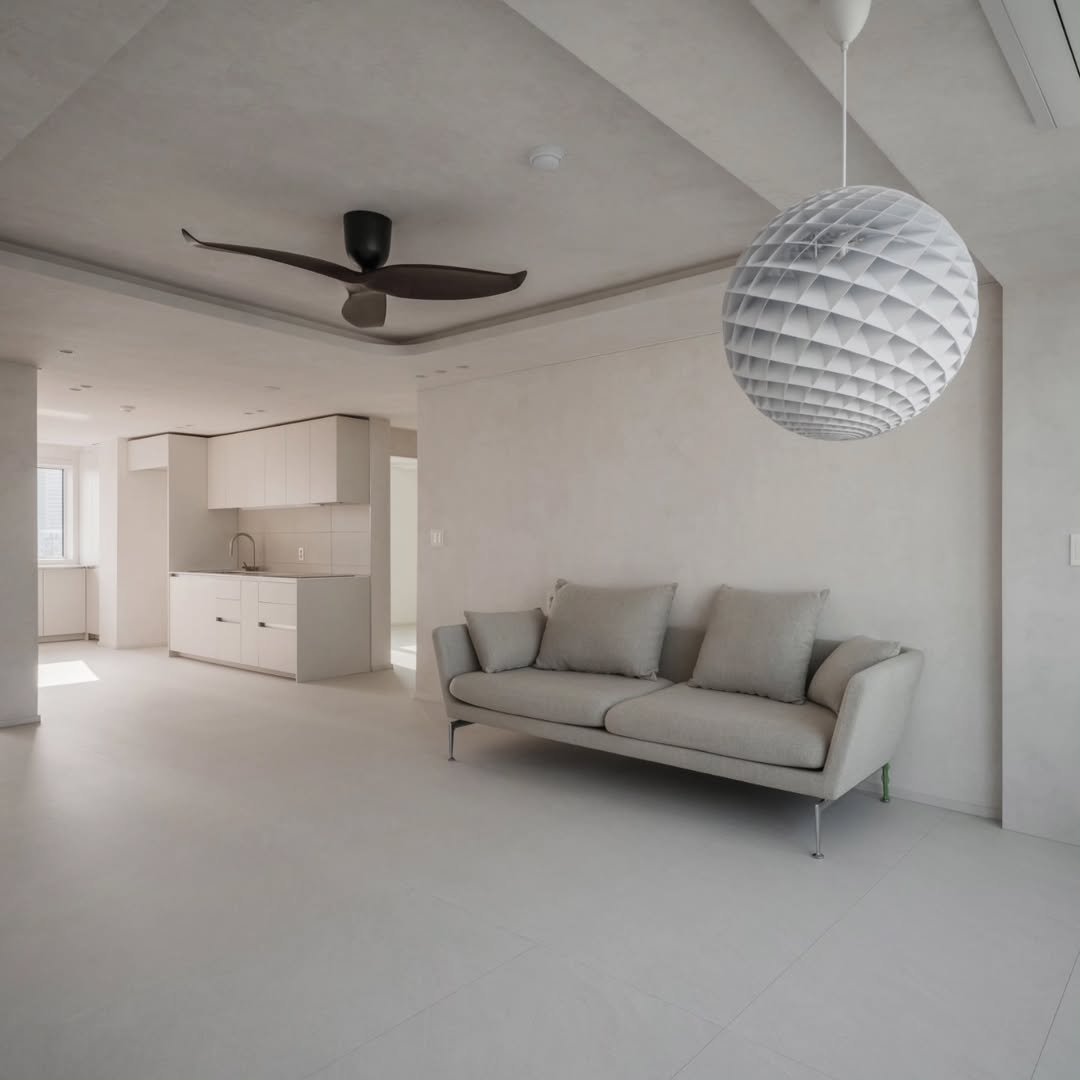Photo by 인테리어의 첫시작 엔트런스에서부터ㅣ(주) 디엔트런스 on August 15, 2025. May be an image of lighting, sofa, living room, indoors and text.