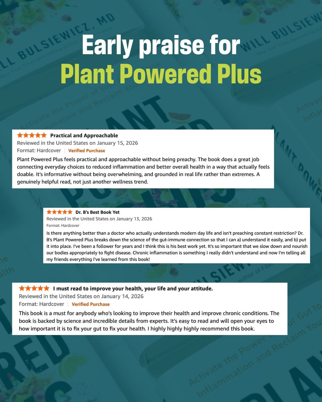 Photo by Will Bulsiewicz MD MSCI | Gastroenterologist on January 16, 2026. May be a graphic of poster, magazine, plant and text.