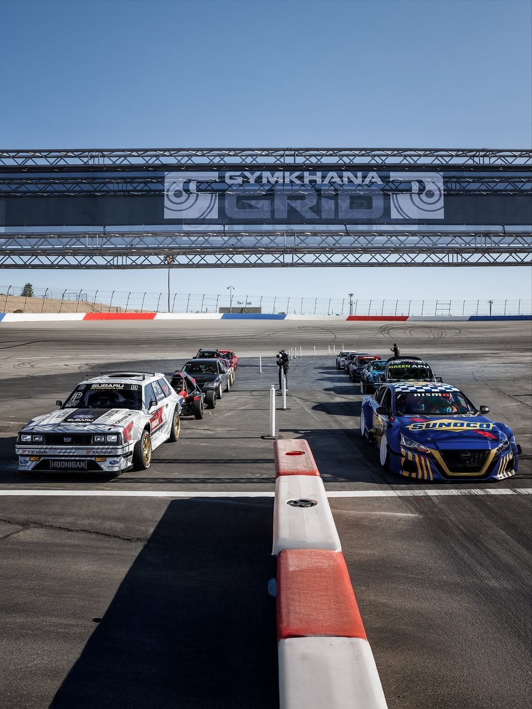 Photo shared by Hoonigan Industries on November 12, 2025 tagging @chrisforsberg64, and @travispastrana. May be an image of racing vehicles, race car and text.