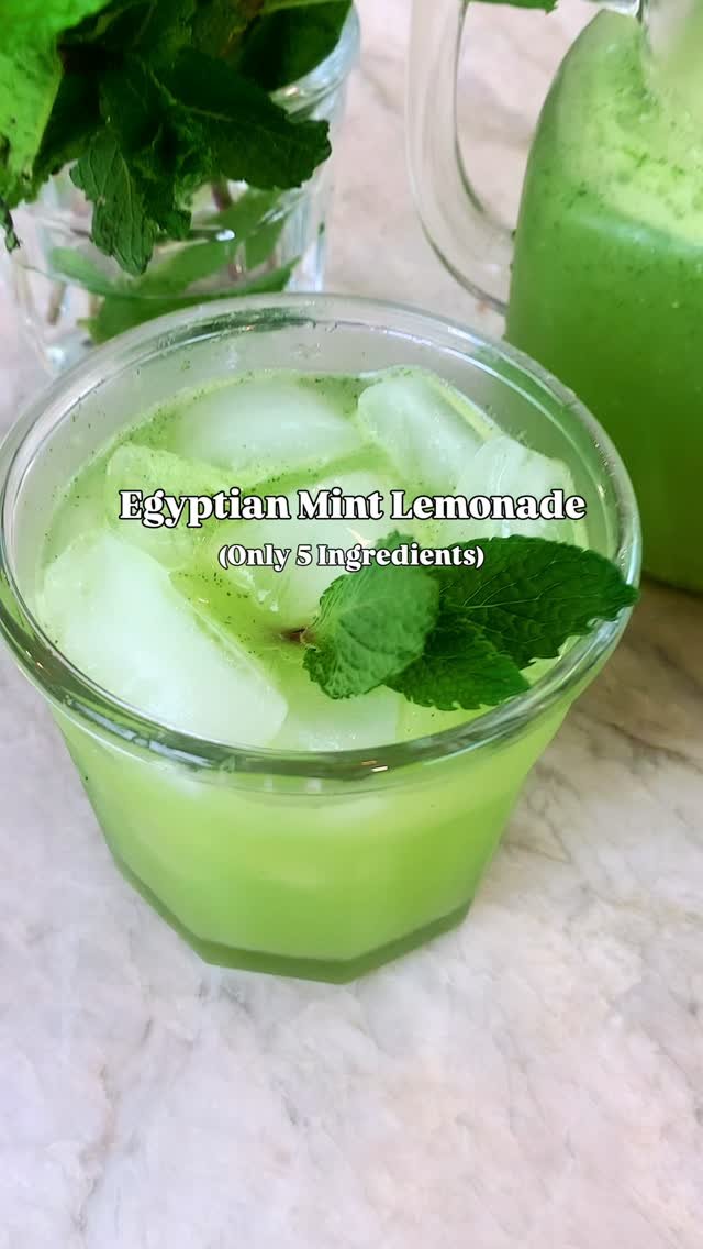 themediterraneandish 게시물 이미지: 5-Ingredient Egyptian mint lemonade 🍋🇪🇬, the...