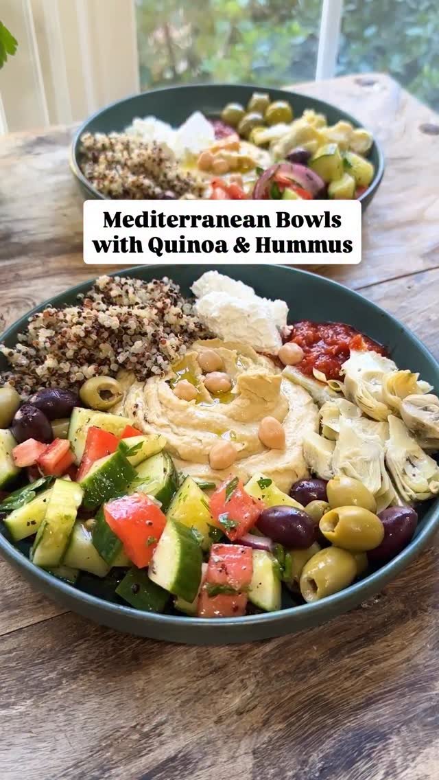 themediterraneandish 게시물 이미지: Mediterranean Bowls with Hummus and Quinoa -...