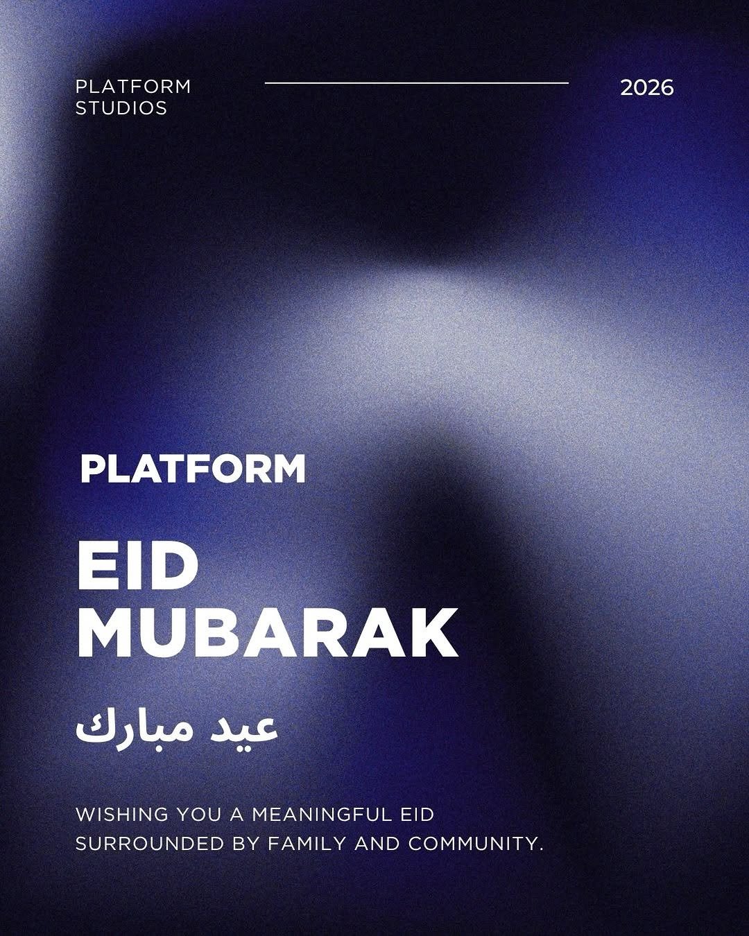 theplatformstudios 게시물 이미지: Eid Mubarak from all of us at PLATFORM.💙✨...