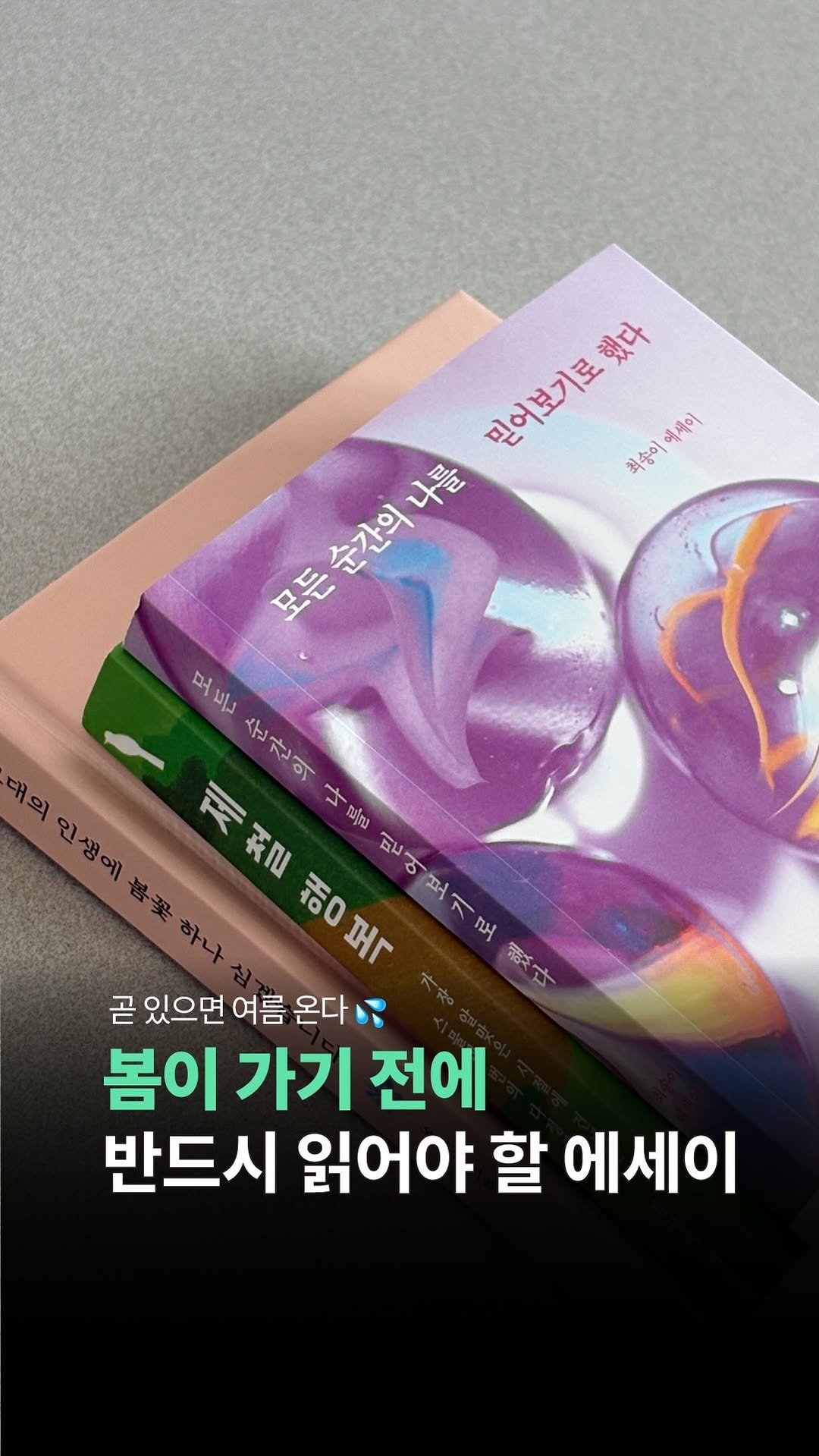 thequest_book 게시물 이미지: 봄이구나~🌸

근데.. 좀 있으면 금방
더워지겠구나~💦

떠나려는 봄을 잡는 가장...