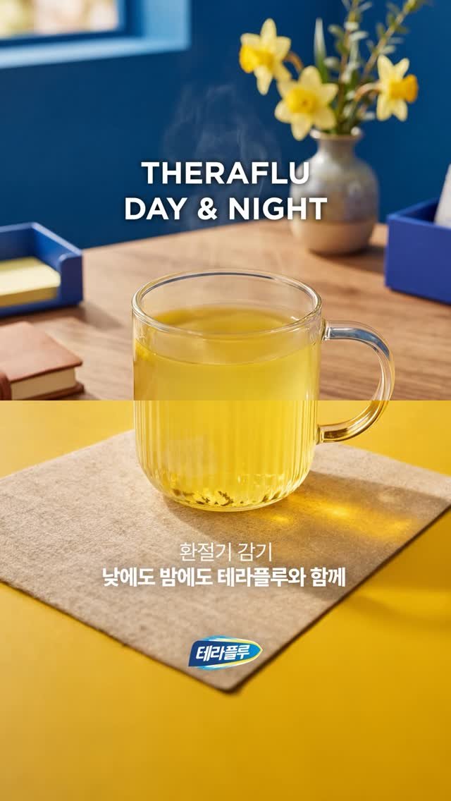 theraflu_korea 게시물 이미지: 일교차 큰 요즘, 
감기 기운이 느껴질 때😷
 
증상이 심해지기 전에 
따듯하게...