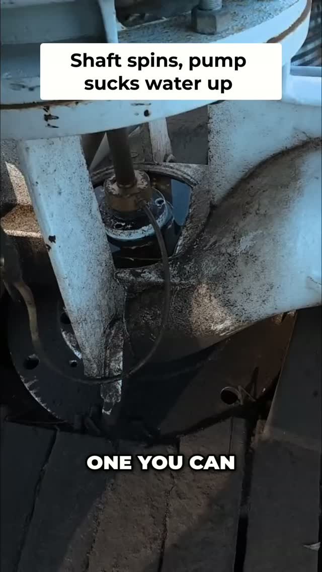 therockymountainfarmer 게시물 이미지: See that shaft spinning? It powers the pump,...