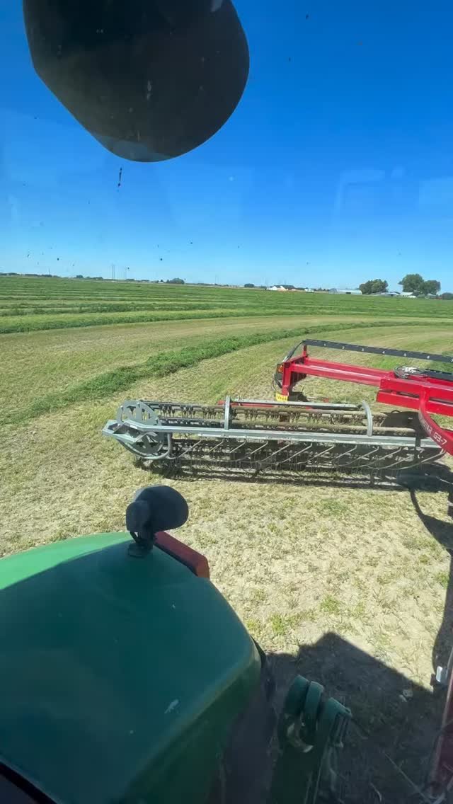 therockymountainfarmer 게시물 이미지: Finished raking the first field. #farming #agri