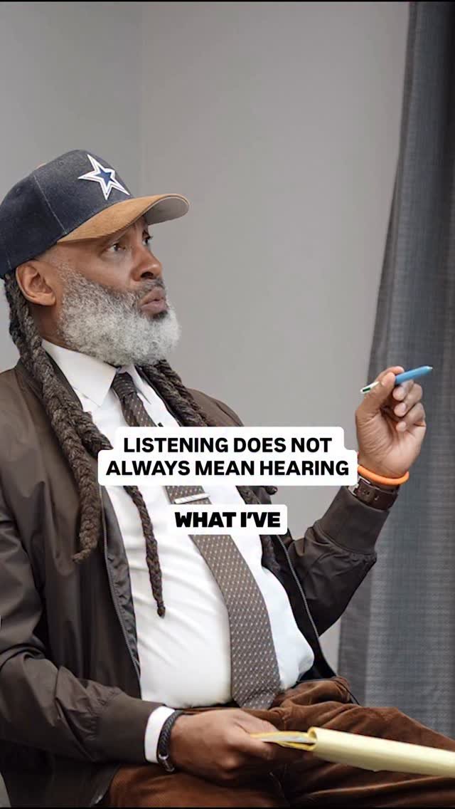 theshawnspeaks 게시물 이미지: Listening does not always mean hearing.