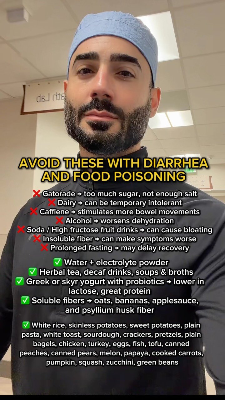 thestomachdoc 게시물 이미지: If you have diarrhea from a stomach bug, food...