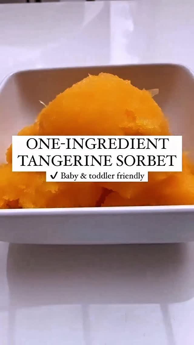 theweaninggp 게시물 이미지: 🍊 ONE-INGREDIENT TANGERINE SORBET 🍊 

That’s...