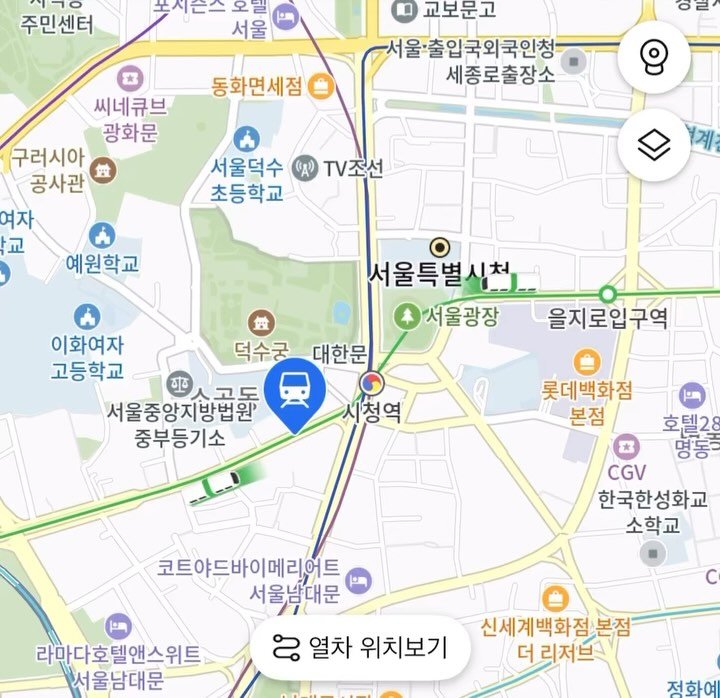 think_note_ 게시물 이미지: 카카오맵에서 초정밀 버스에 이어 ‘초정밀 지하철’을 출시. 지도 위에서 지하철이...