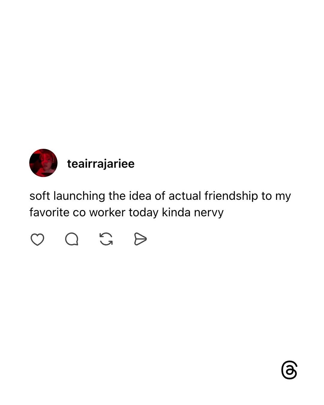 threads 게시물 이미지: Office friendships >>>