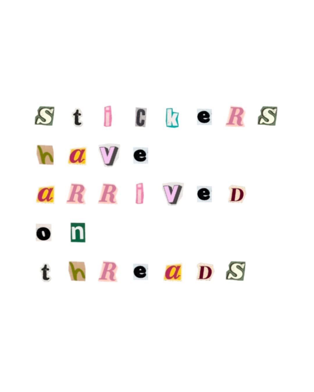 threads 게시물 이미지: Stickers, now on Threads.